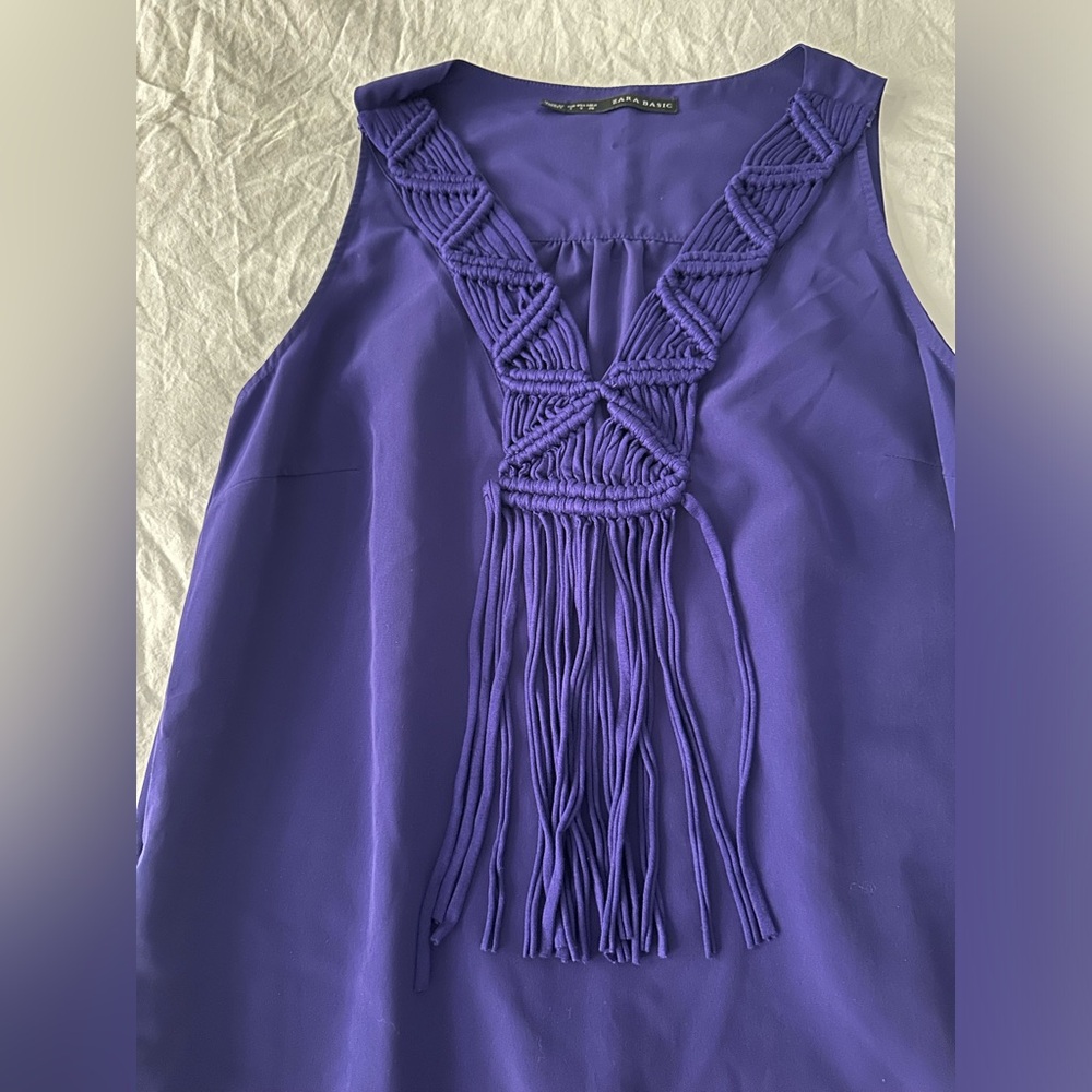 Zara mini purple dress size S